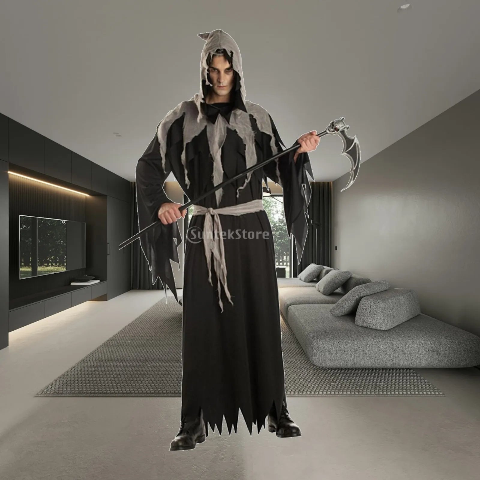 Adult Horror Costume Sets – Ghost, Zombie & Grim Reaper Styles