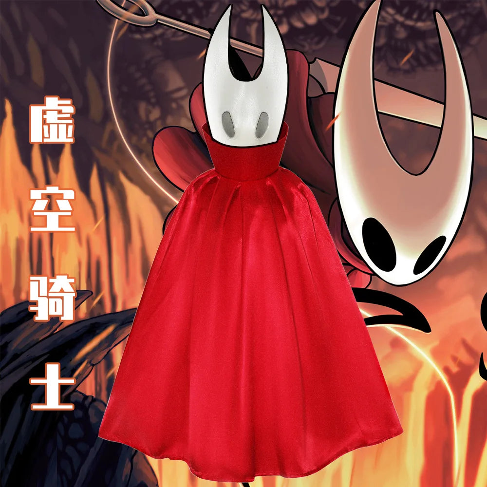 Kids Cartoon Ghost Cape Cosplay Fantasy Game Hollow Knight Costume Cos Knight Cloak Halloween Carnival Gifts - product image 1
