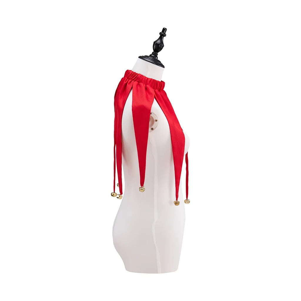 Clown Red Collar Halloween Jester Collar Accessories Fairy Tale Circus - product image 3