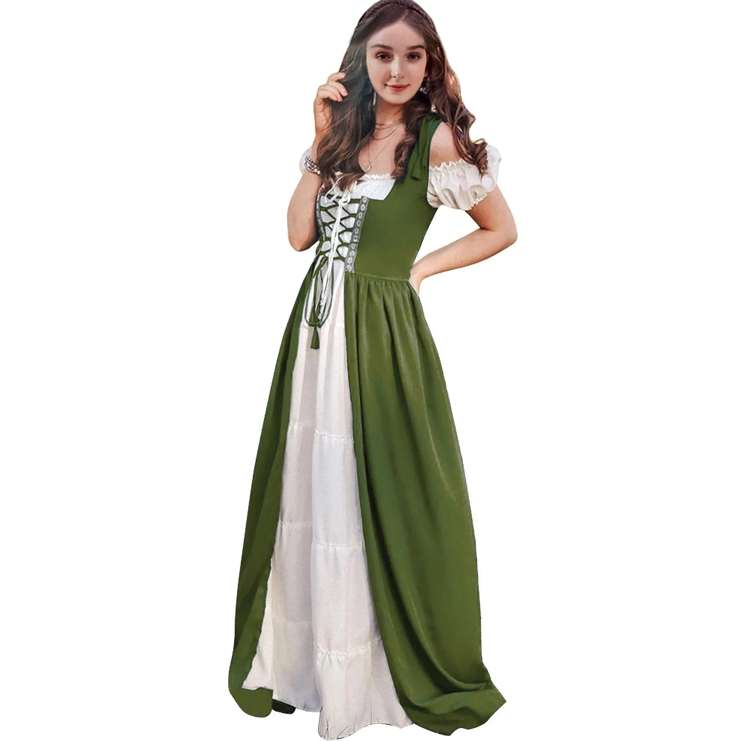 Medieval Renaissance Drama Dance Costume Halloween Girdle Cos Dress Halloween Costumes for Women Dress Love - product image 4