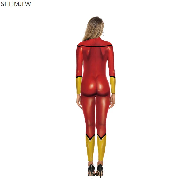 Superhero Bodysuit for Women | Printed Combat Costume