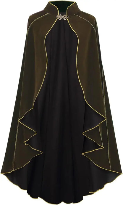 Men Halloween Cloak Costume Cape Medieval Shawl Vampire Pirate Robe Old Ranger Costume - View 8