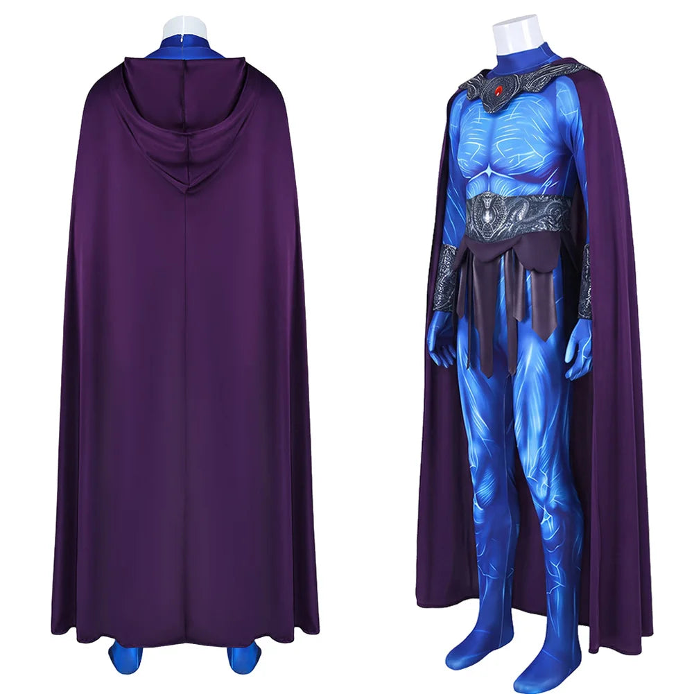 Skeleton King Cloak Movie Universe For Masters Jumpsuit Cape Costume