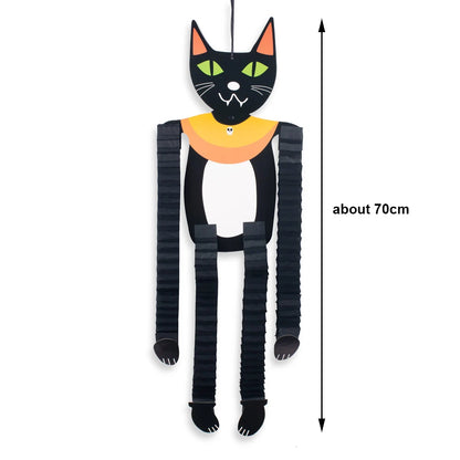 Halloween Pumpkin Vampire Sign Hanging Decorations Witch Ghost  Skull Black Cat Ornaments Halloween Party Door Wall Home Decor