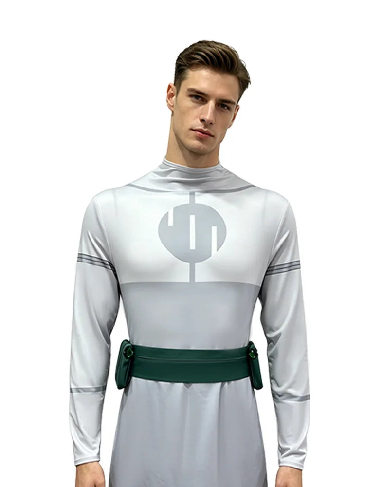 Adult Invincible Omni-Man Costume Nolan Grayson Viltrumite Outfit Jumpsuit with Cloak for - 1SET / XL