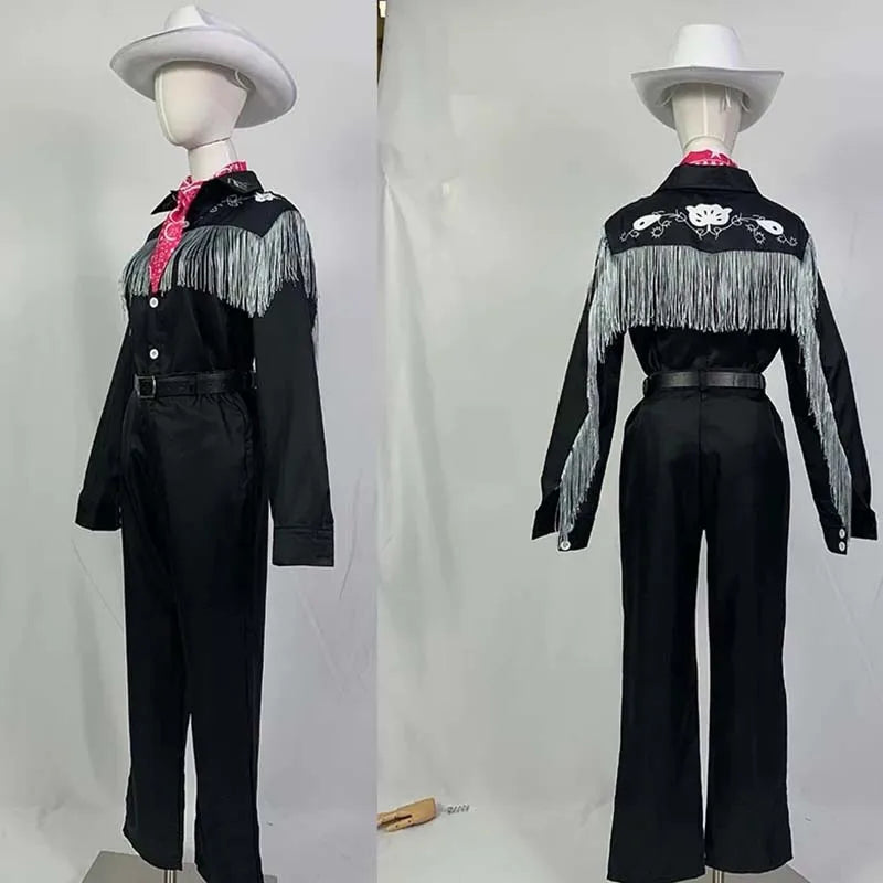 Western Doll Cowboy-Inspired Costume with Hat Cowboy With Scarf Western Long Sleeve