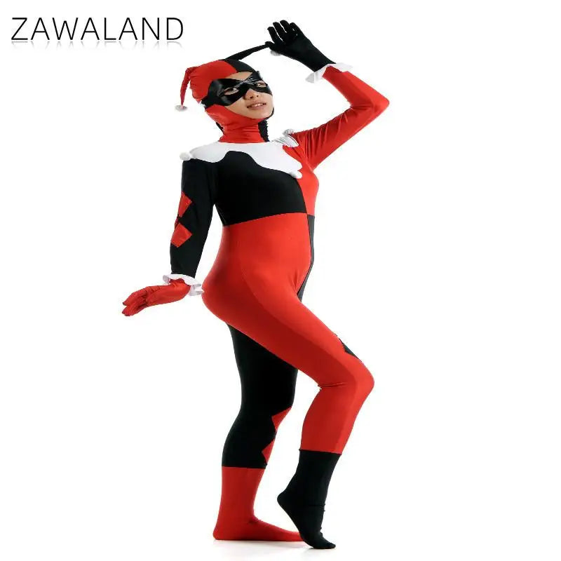 Zawaland Adult Clown Costume Halloween Bodysuit Suit Jumpsuit - product image 4