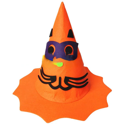 Halloween Party Holiday Masquerade Show Performance Dress Up Props Pumpkin Hat Boys Girls Orange - Discount Halloween City