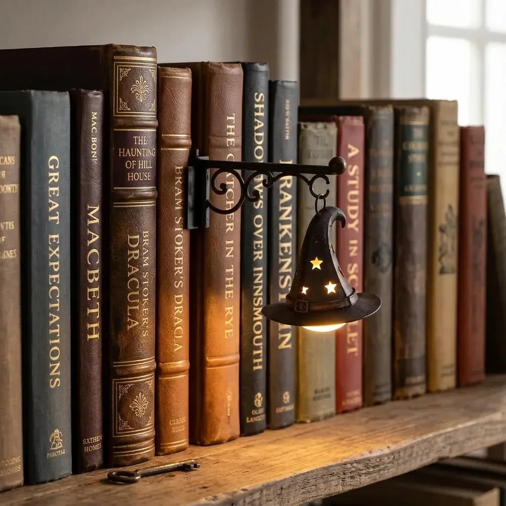 Cozy Ghost Shape Halloween Library Shelf Lanterns Cut Figurine Miniature - product image 8