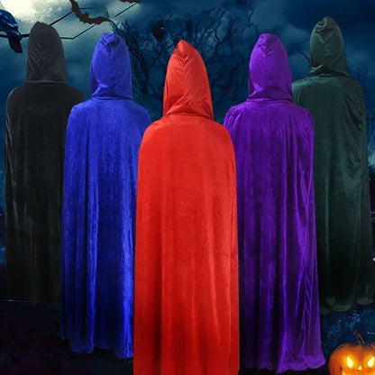 Adult Witch Gothic Hooded Cloak Vampires Grim Reaper Capes Costume - alternate view 3