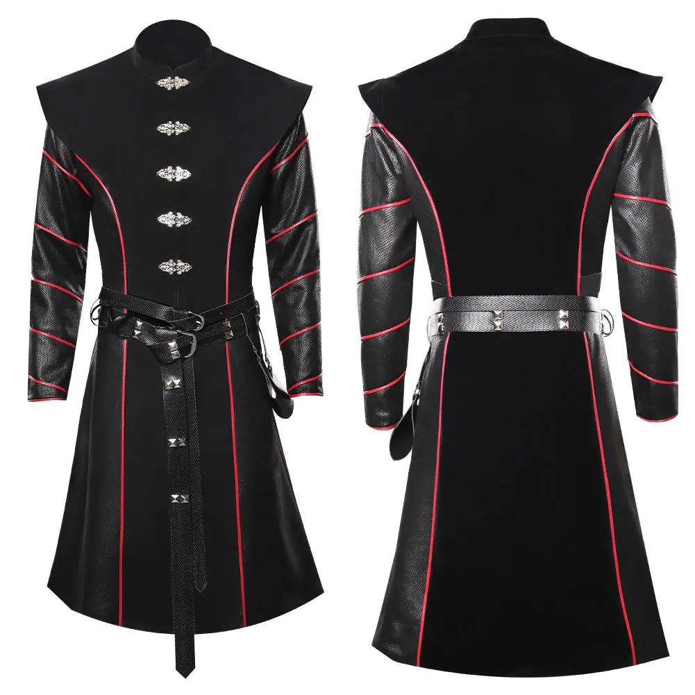 Disguise Prince Daemon Costume Robe Belt Suits TV Dragon Family Costume Men Halloween Up - Style D / XXXL