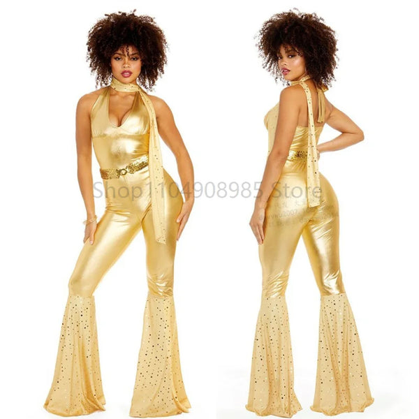 70's Disco Couple Costume Fashion Halloween Cosplay Costumes Vintage 80's Hippies Costume Women Music - product image 1