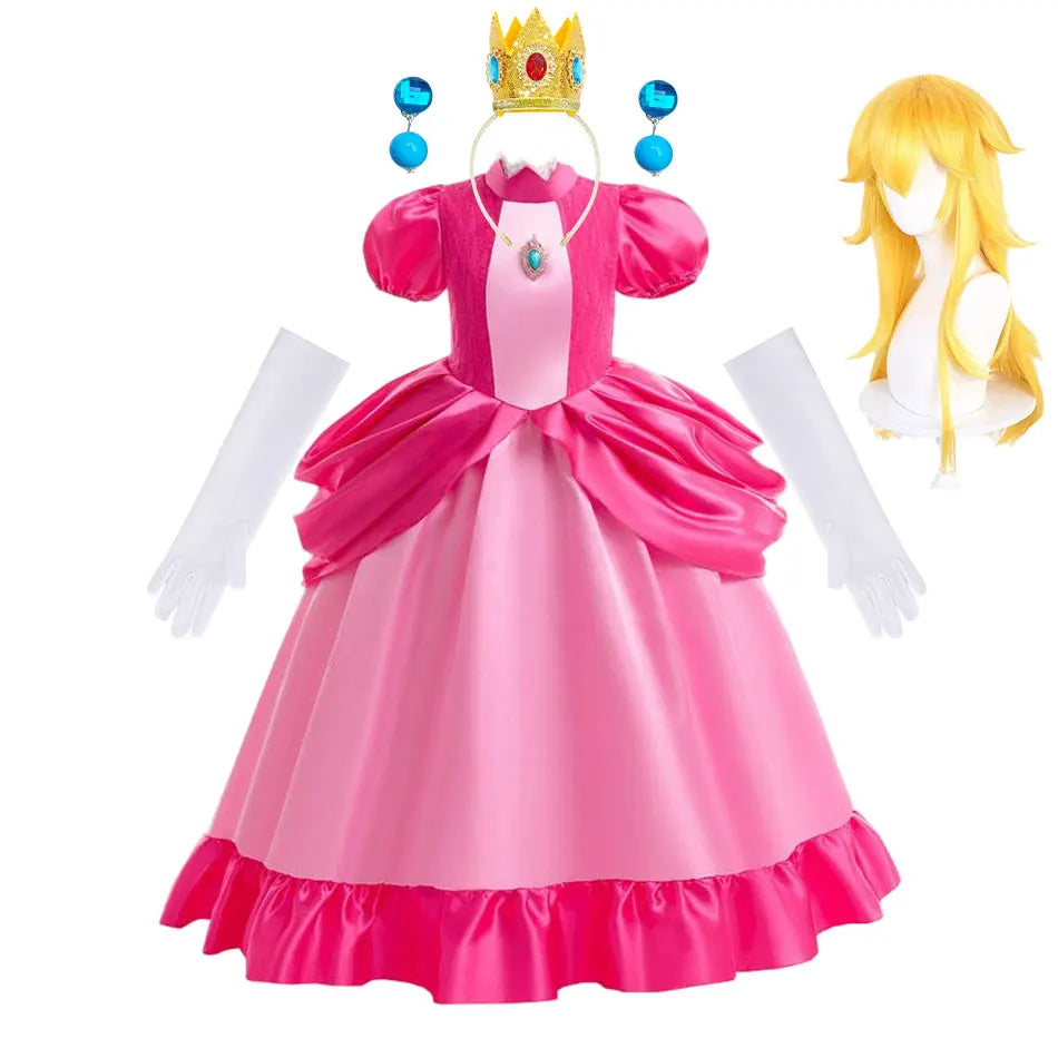 Kids’ Pink Video Game Princess Halloween Costume