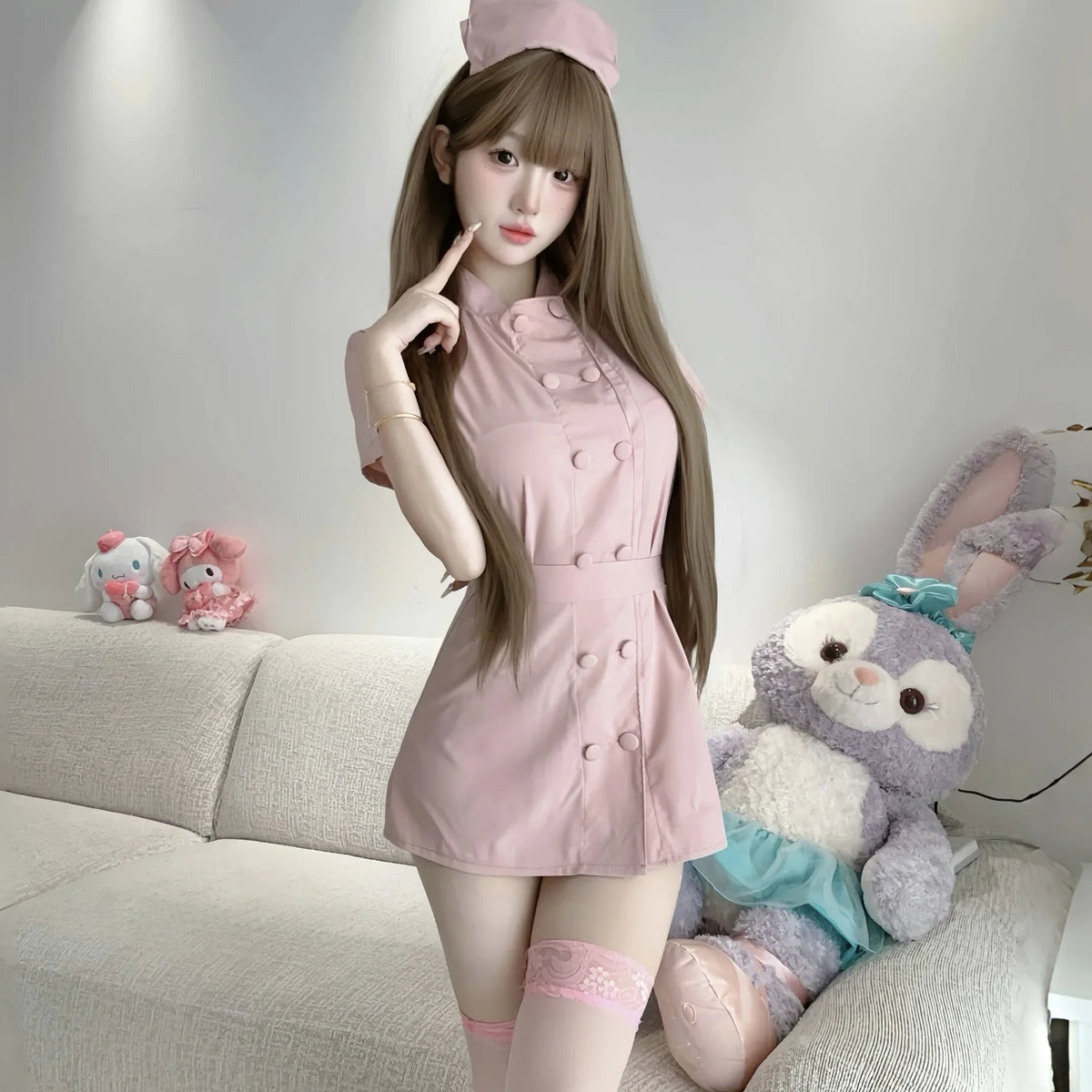 Pure Love Nurse Doctor Role Play Uniform Temptation White Angel White Dress Sexy