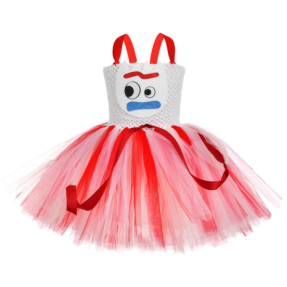 Girls' Toy Story-Inspired Tutu Dresses – Jessie, Woody, Buzz & Forky