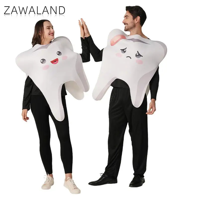 2Pcs/Set Teeth Party Costume Women's Men's Carnival Disguise Funny - view 2