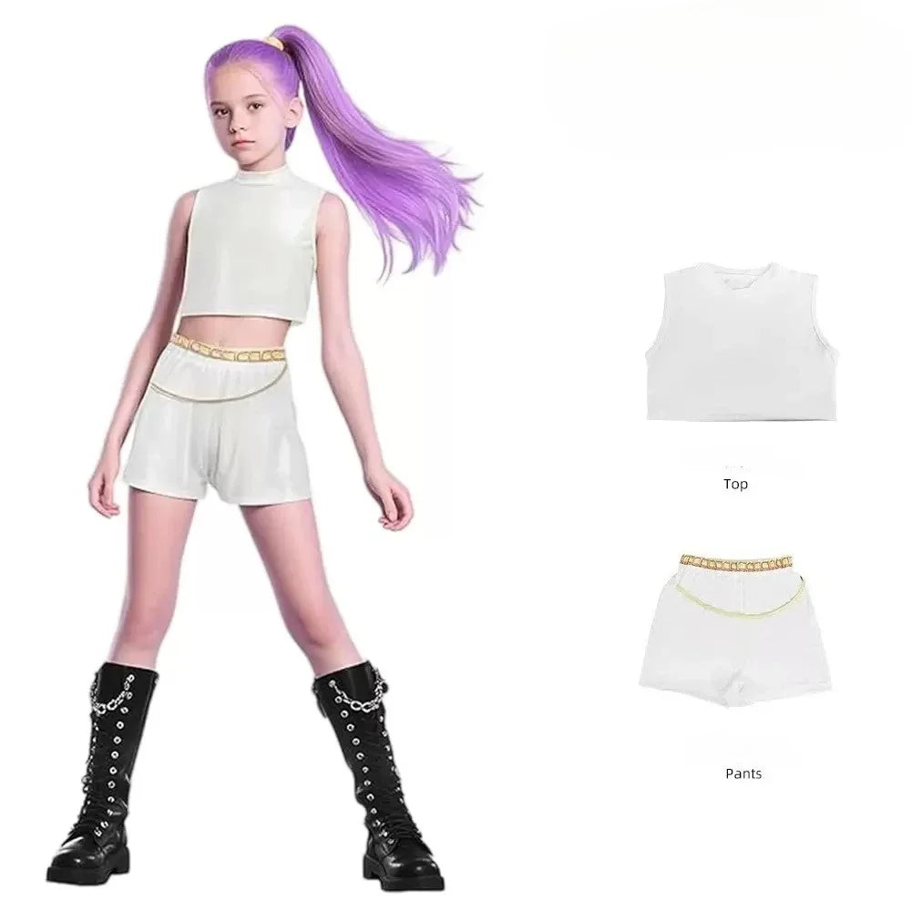 Warrior K Pop Disguise Rumi Costume Zoey Costume Mira Black 3D Printing Group Women - N2 / 150cm