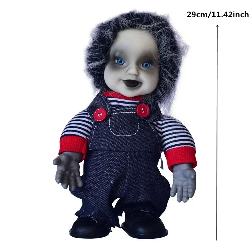 1-Piece Halloween Decoration Hanging Pumpkin Head Scream Sound Party Prop Haunted - product image 24