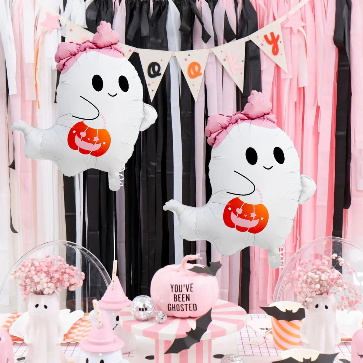 2/4pcs Halloween ghost balloon set, perfect for Halloween decorations, room decor, and spooky-themed - product image 4