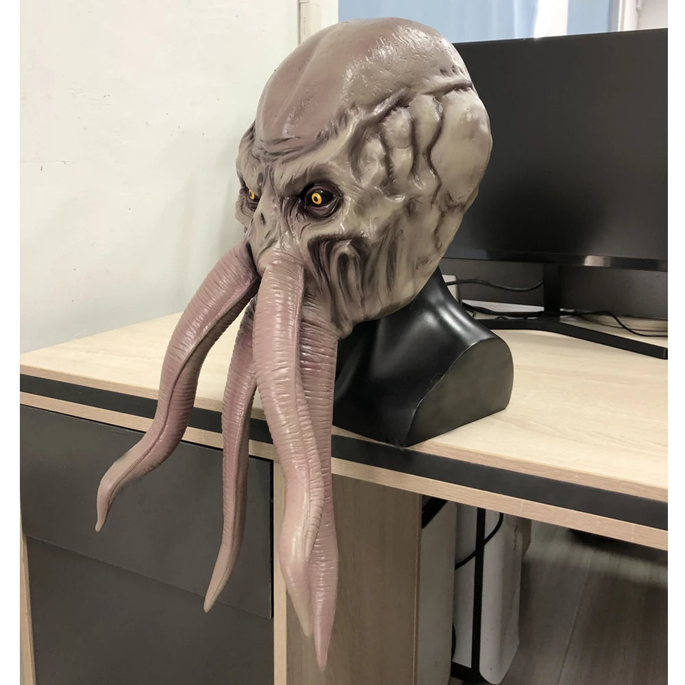 Game Baldur Gate 3 Lllithid Mind Flayer Squiddy Mask Cosplay Octopuses Monster Latex Helmet Gift