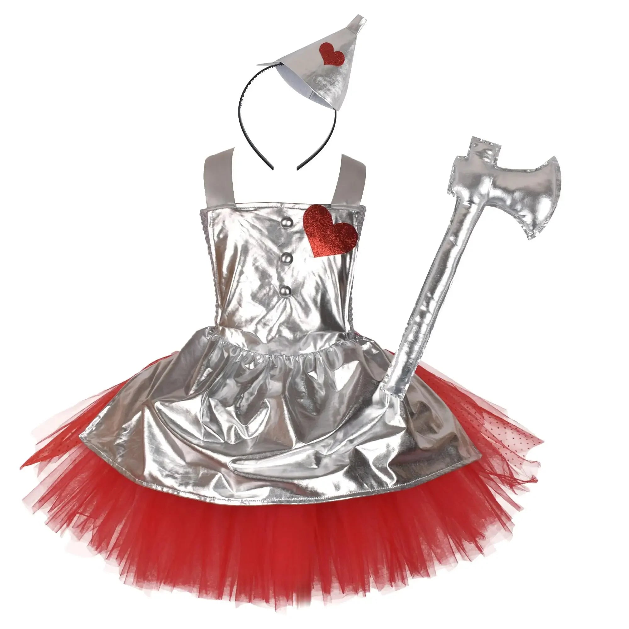 Girls Clown Witch Costume Wizard Halloween Scarecrow Tin Man Cowardly Lion Dress Up Dress Drama Stage Costume - product image 9