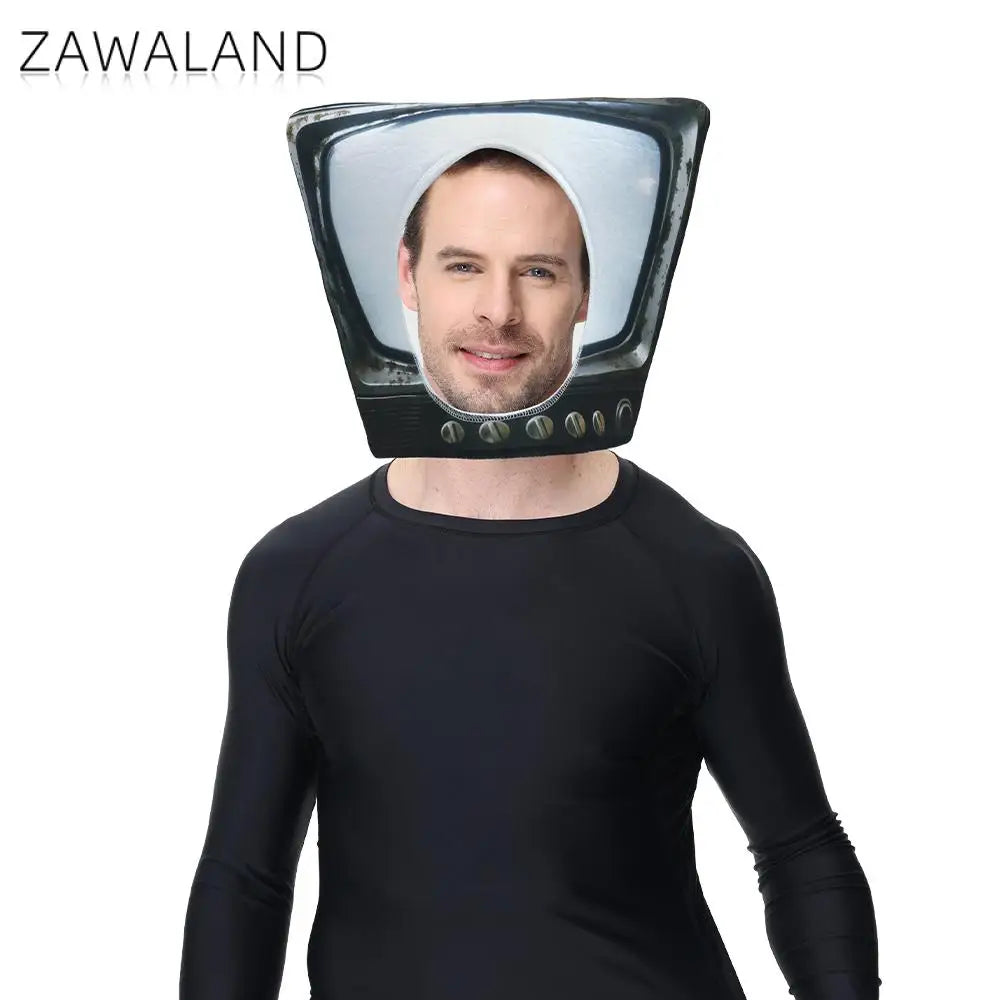 Television Costume Adult Women Men Halloween Outfits Television TV Set Dress Up Sponge - View 5