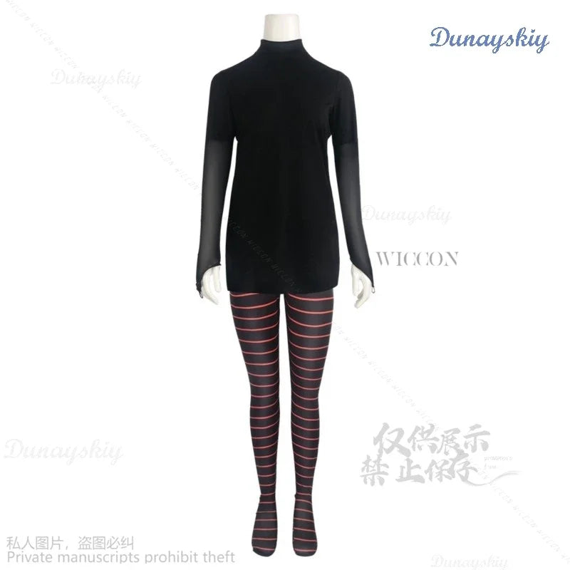 Women's Vampire Girl-Inspired Halloween Costume Set