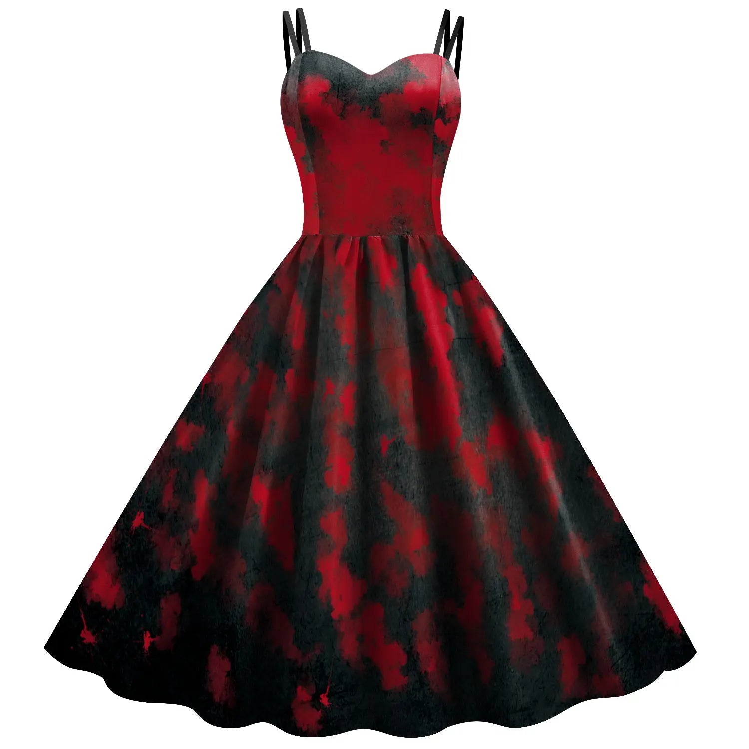 Women's For Movie Role Print Jumpsuit Christmas Dresses Bodysuit Anime Costume - alternate view 9