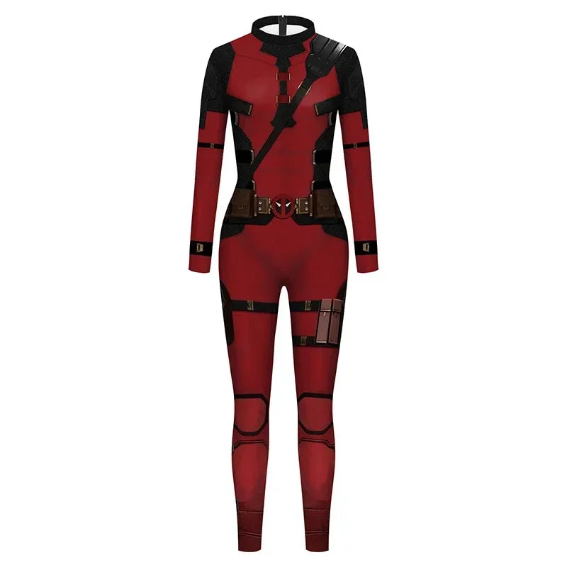 Super-héros yellow clawed superhero red-and-black masked anti-hero Costume d'Halloween pour adultes enfants trois griffes yellow clawed superhero Spandex - product image 6