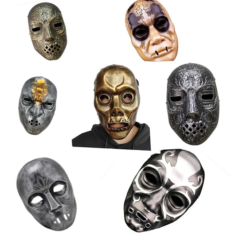 Halloween Death Eater Resin Mask Malfoy Costume Masks Costume Halloween Home Decoration - style 8 / China Mainland