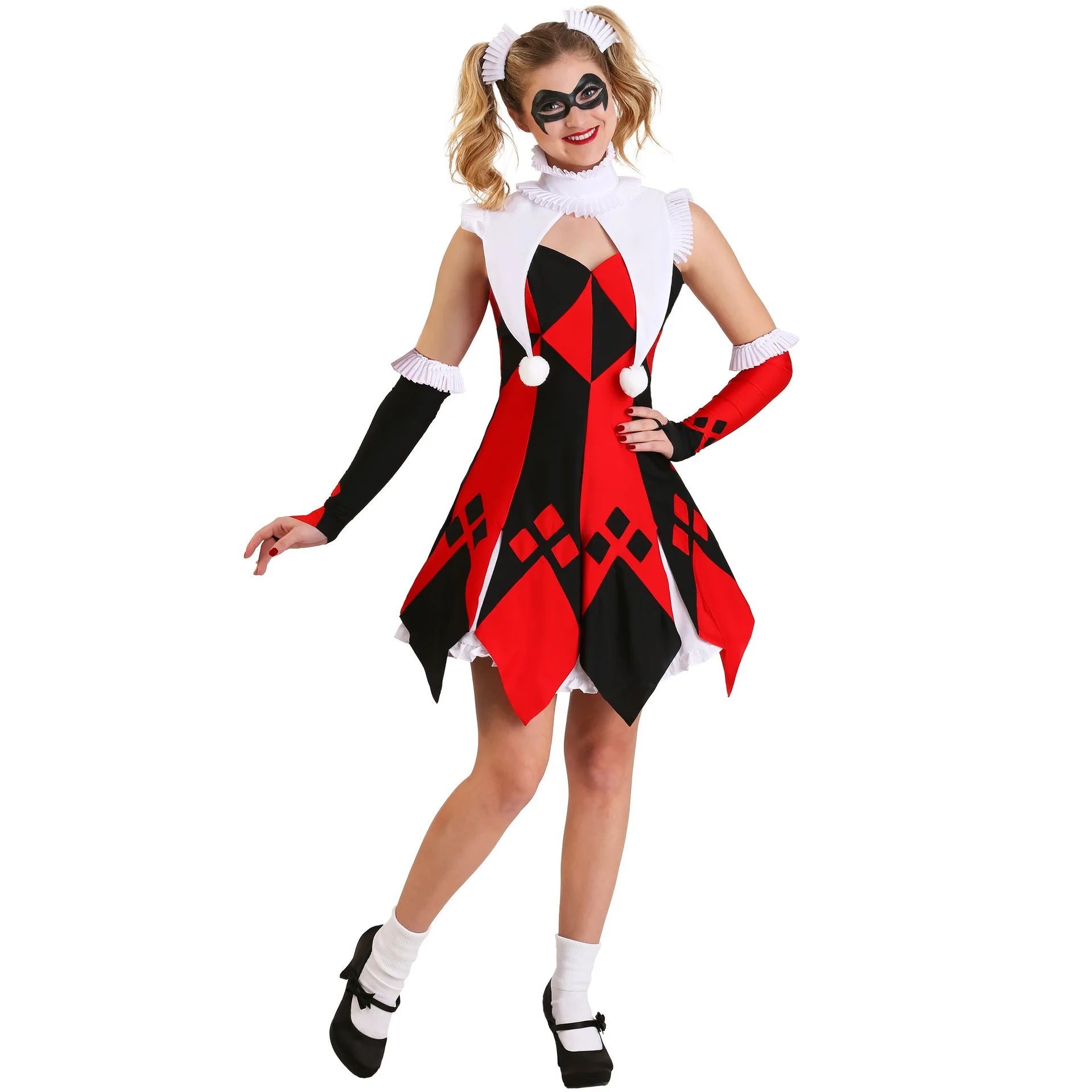 ZAWALAND Women's Halloween Costumes Party Scary Clown Dresses Outfits Carnival Cosplay Movie Character Clown - product image 3
