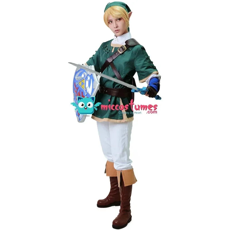 Miccostumes's-8 Princess Link Green halloween costume for Men Cosplay Costumes - product image 2