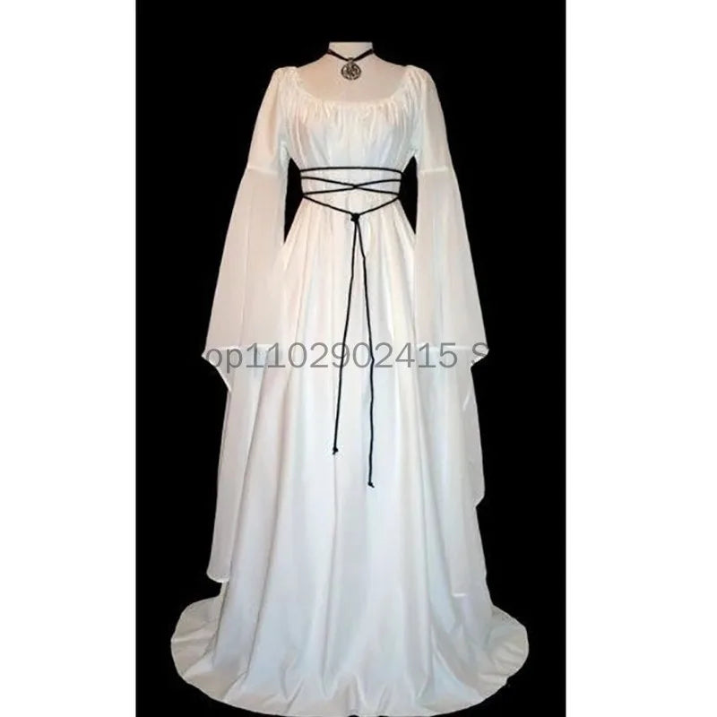 Medieval Witch Dress for Women Cosplay Vampire Bride Halloween Carnival New Clothing Middle Ages Costumes - product image 2