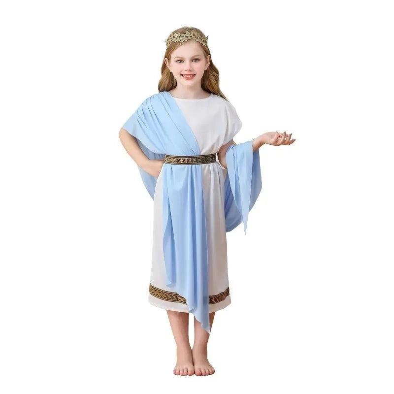 Kids' Greek Mythology Shawl Belt Headwear Suit Costume - alternate view 3