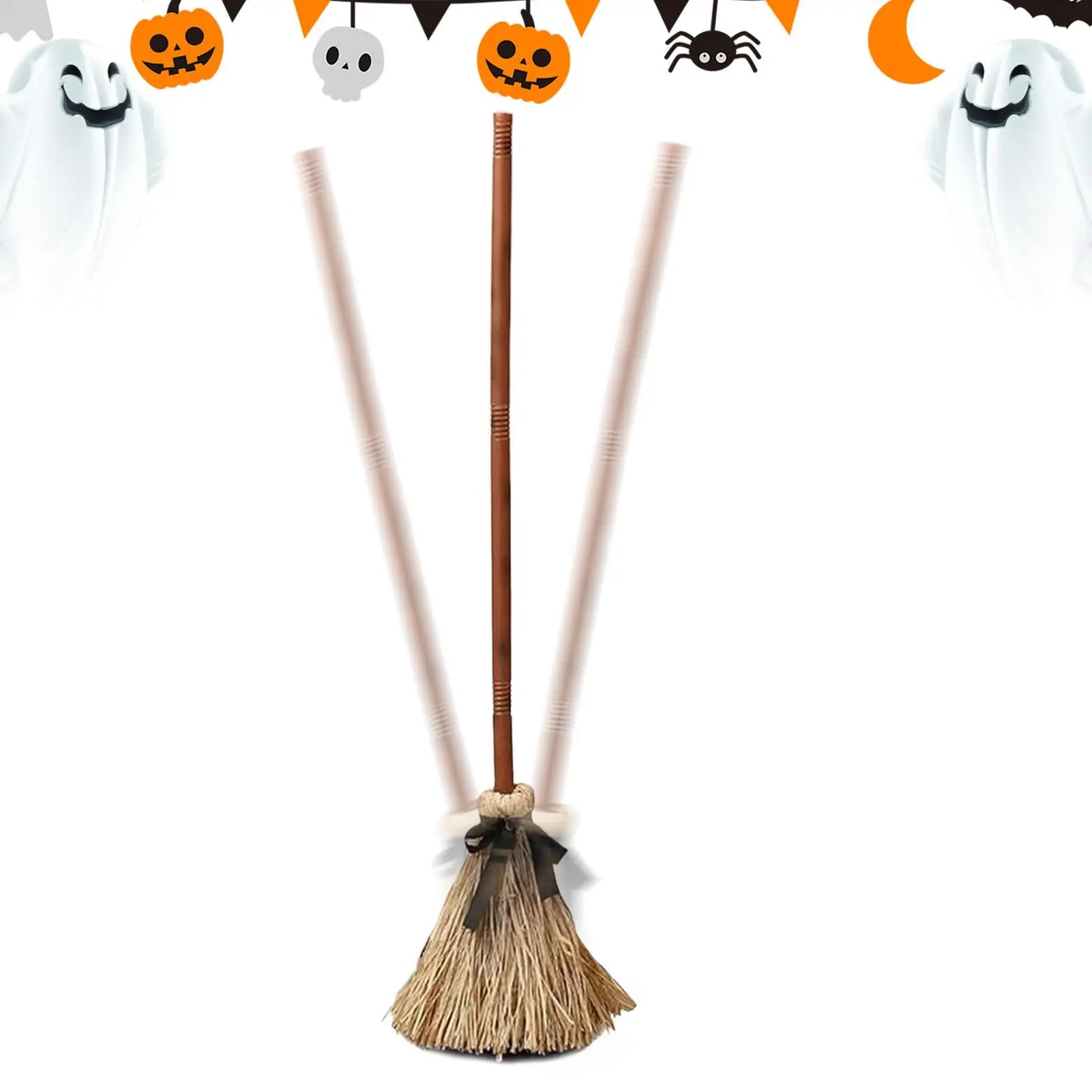 Floating Witch Broom Haunted Dancing Moving Broomsticks Magics Enchanter - product image 4