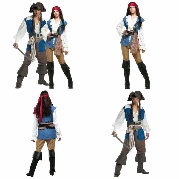 Adult Halloween Pirates Cosplay Costume Men Women Game Theme Clothing Masquerade Outfits - product image 1