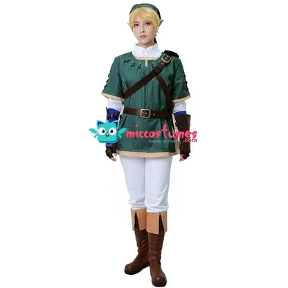 Miccostumes's-8 Princess Link Green halloween costume for Men Cosplay Costumes - product image 3