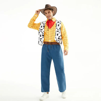 2026New Halloween Woody Costume Family Matching Outfits Couple Costume Woody Sheriff - XL / Men