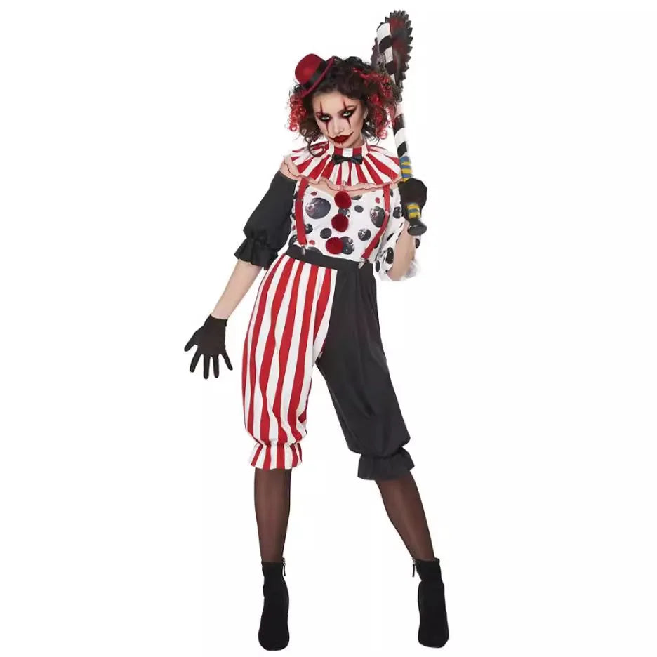 ZAWALAND Women's Halloween Costumes Party Scary Clown Dresses Outfits Carnival Cosplay Movie Character Clown - product image 4