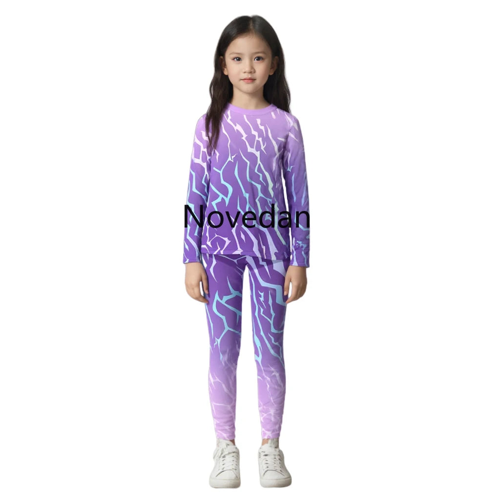 KDPop KPDH Rumi Jinu Costume Tattoo Top Costume Kid Women Men Disguise Devil Tattoo Shirt - Tattoo Shirt Nude / Kids 120cm