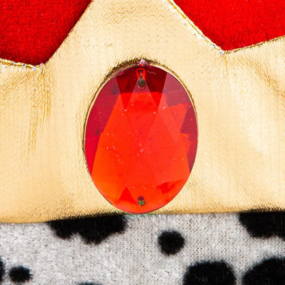 Props Prince King Christmas Show Crown Pharaoh Mardi Gras Velvet Decoration Hat - alternate view 2