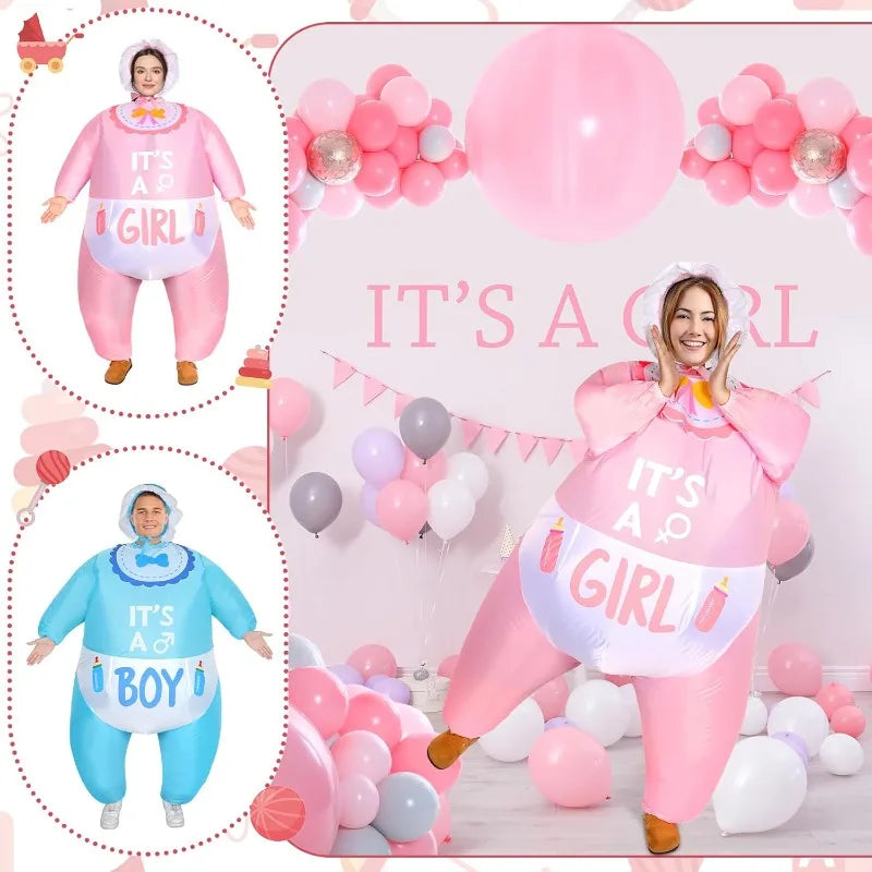 Pink & Blue Baby Inflatable Family Halloween Costume - product image 4
