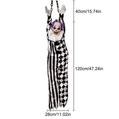 Animatronics Decoration Hanging Clown Nurse Voice Control Electric Outdoor Prop - alternate view 8