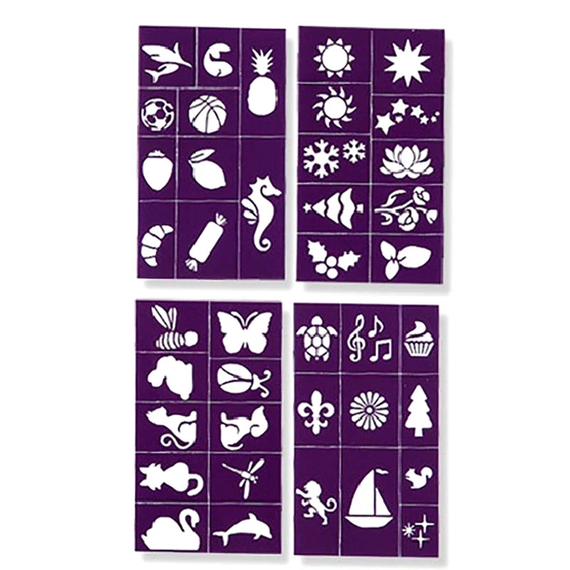 Halloween Face Kids Tattoos Templates Painted Stencils Glitter - Halloween Makeup - product image 8
