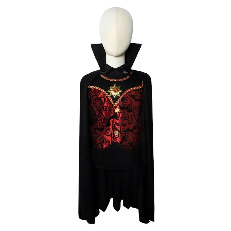 Kids Vampire Dracula Costume – Boys & Girls Halloween Dress-Up