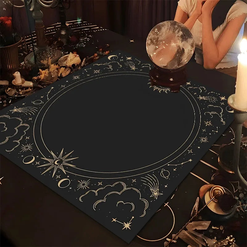 Sun & Moon Celestial Tarot Altar Cloth