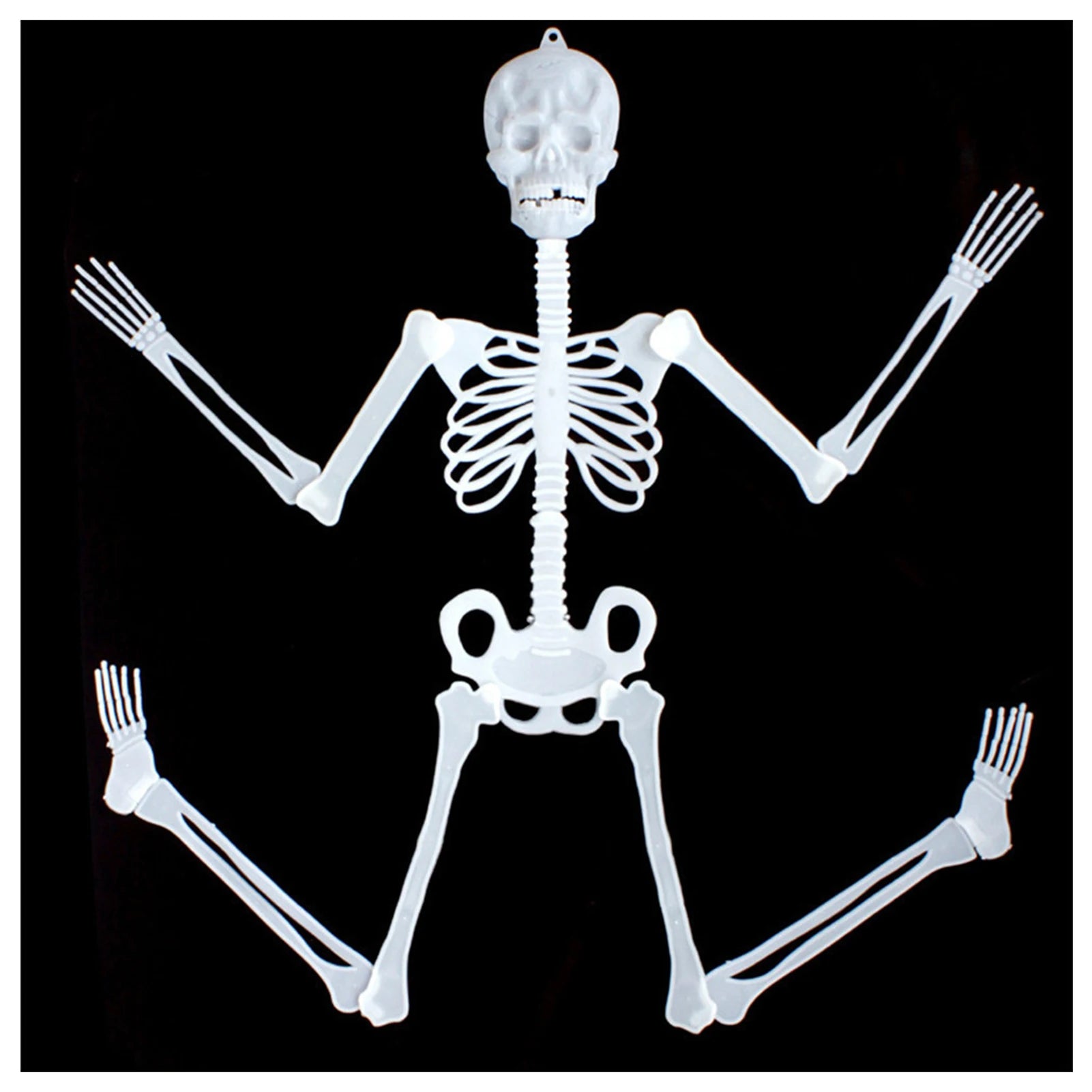 Glowing Skeleton Halloween Decor 32cm Scary Haunted House Props for Party - product image 6