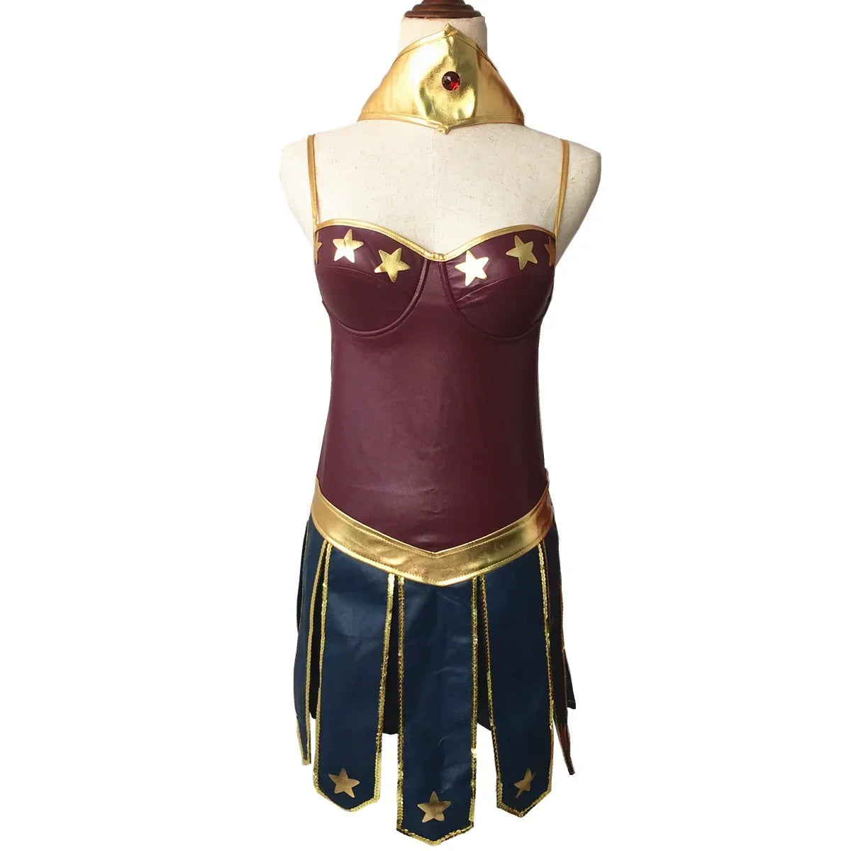 Women's Superhero Wonder Superwomen Costume - alternate view 4
