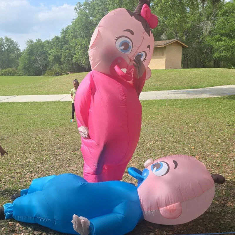 Inflatable Giant Baby Costume for Adults | Funny Halloween Suit