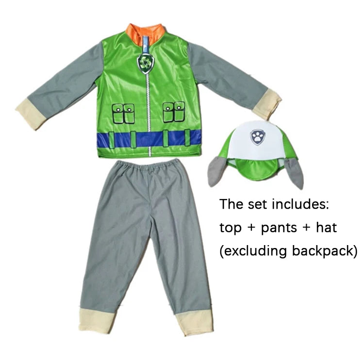 Rescue Pup Patrol-Inspired Kids Costume Children Tops Pants Patrol Uniform Costume